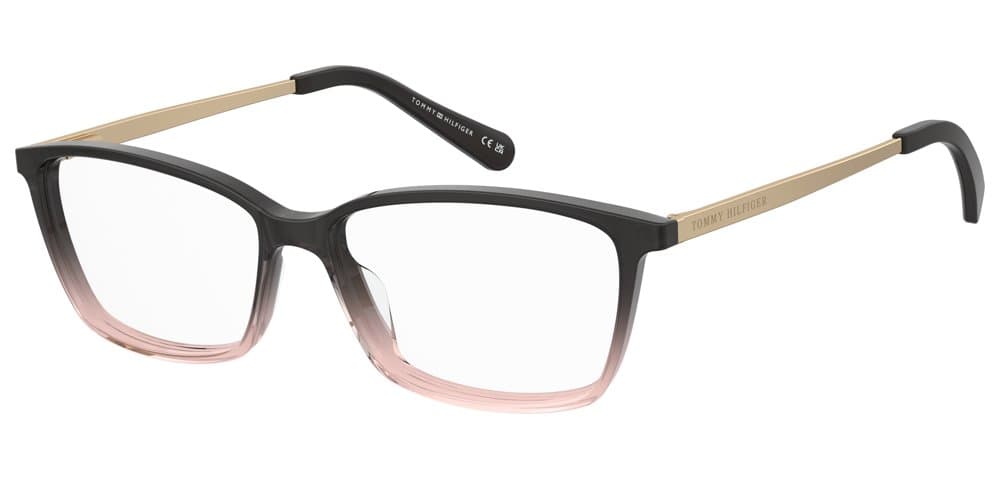 Tommy Hilfiger Acetate Rectangular Frame (Brown Pink)